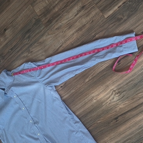 Uniqlo plaid cotton button down shirt slim fit size M - Picture 8 of 8